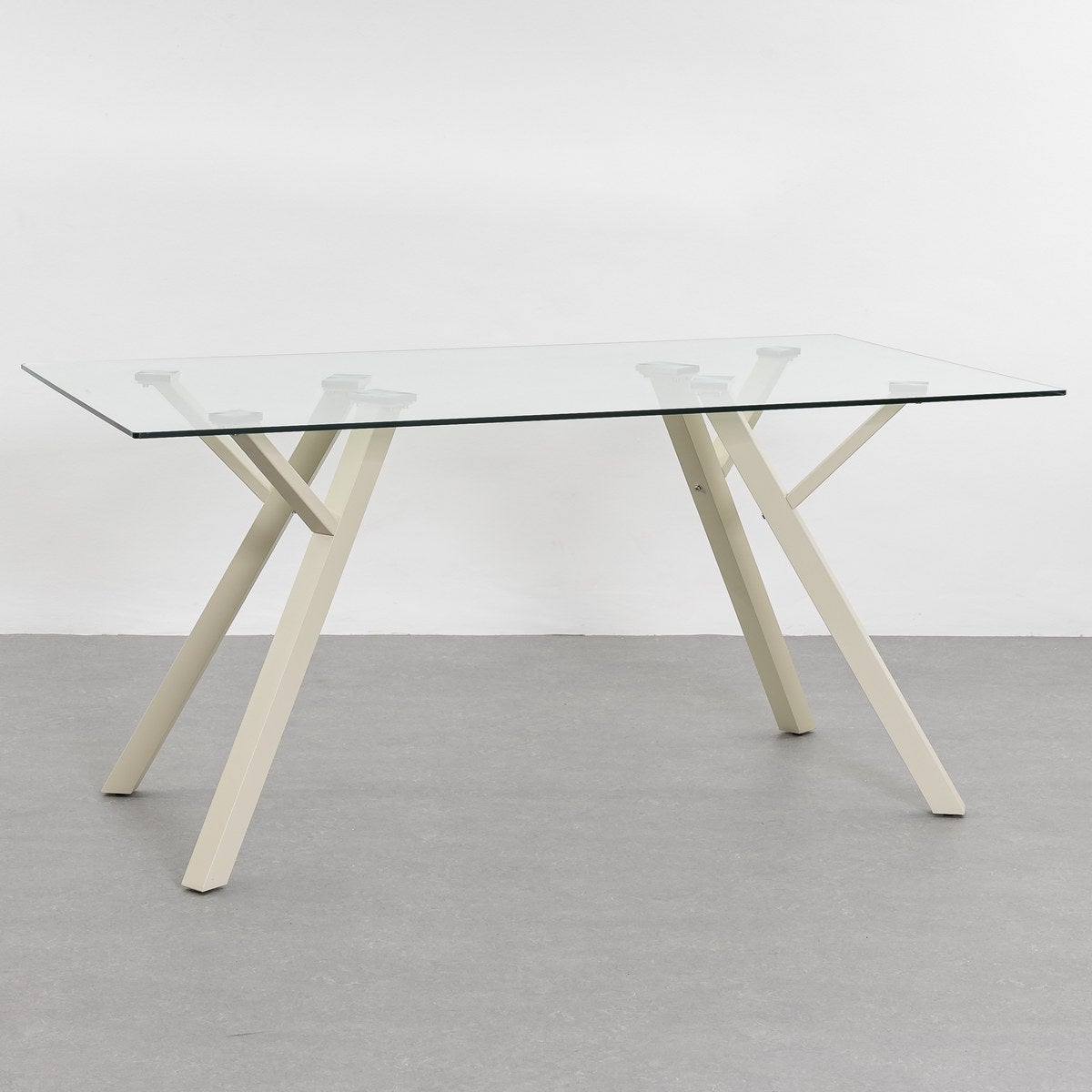 Mesa de comedor Elsa beige de 160cm