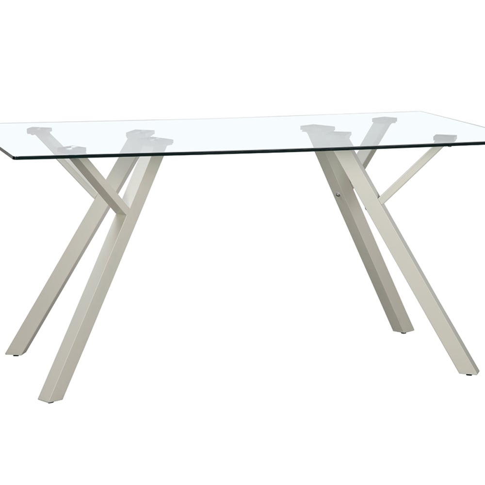Mesa de comedor Elsa beige de 160cm