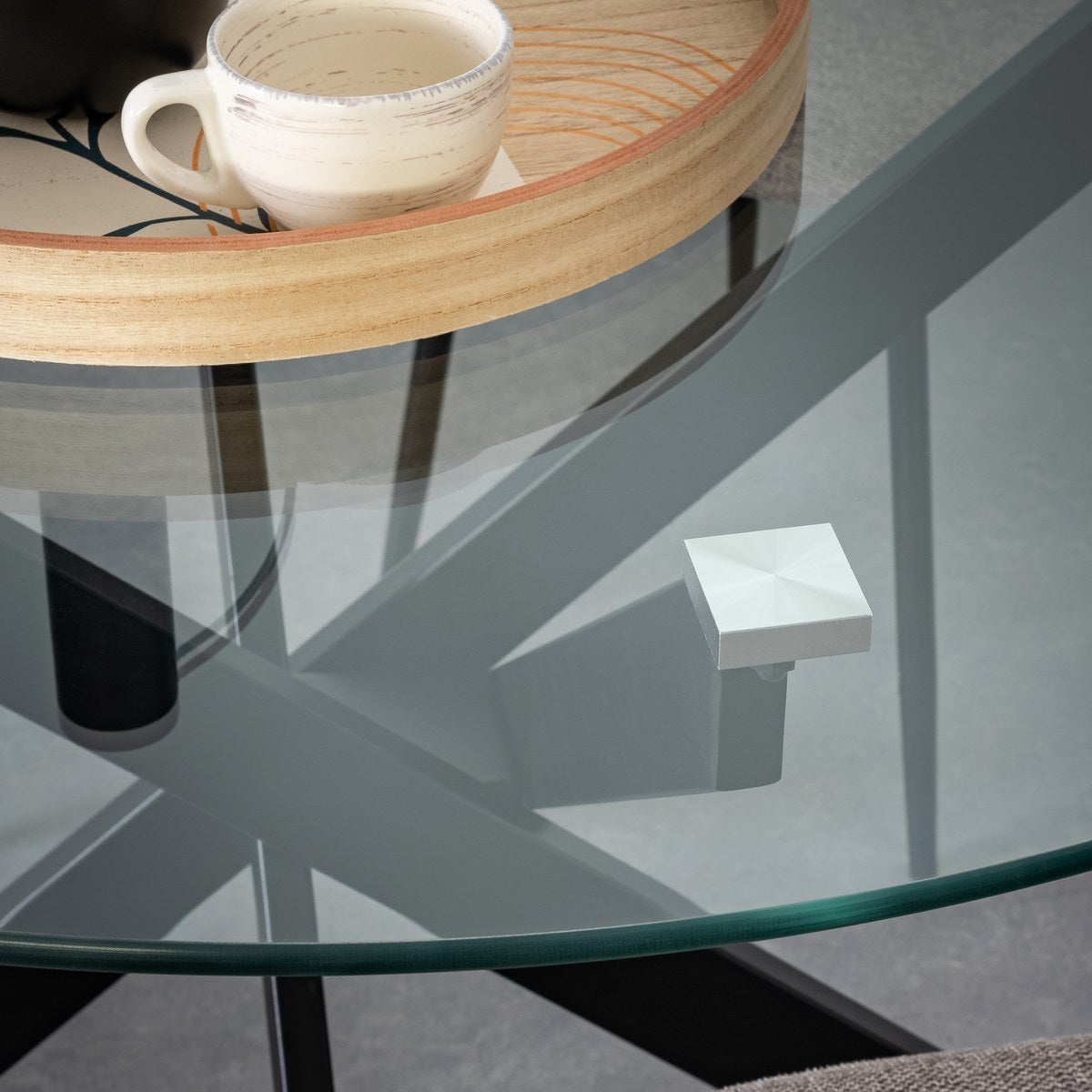 Mesa de comedor Neva negra de 100cm