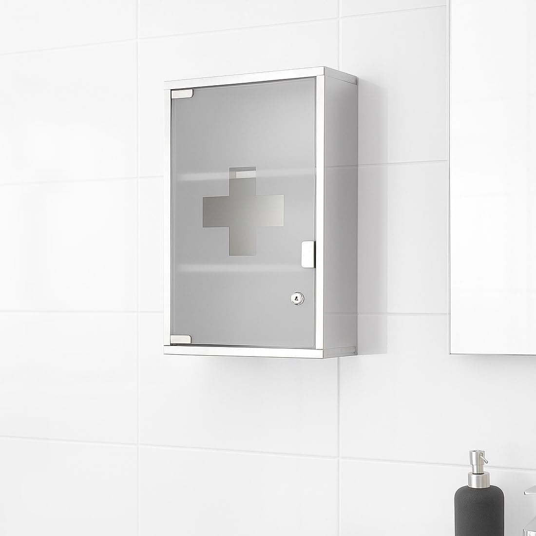 Armario de baño con cerradura de 30x12x45 cm