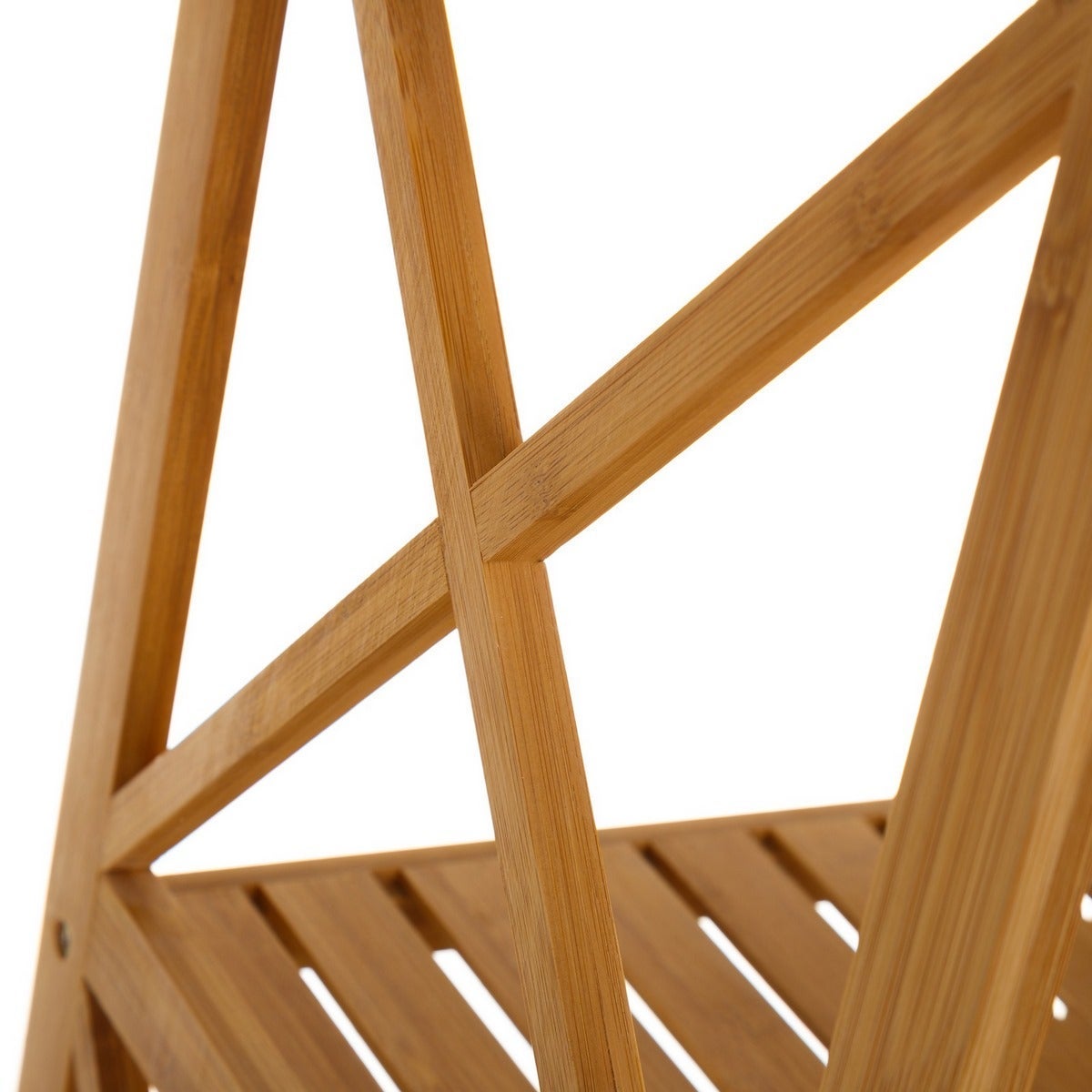 Estantería de bambú marrón de 119 cm