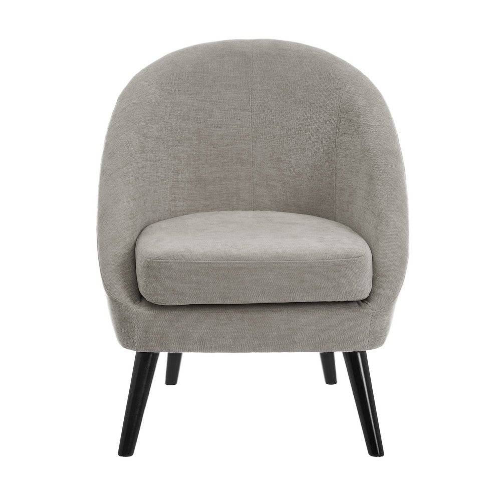 Sillón chenilla gris claro