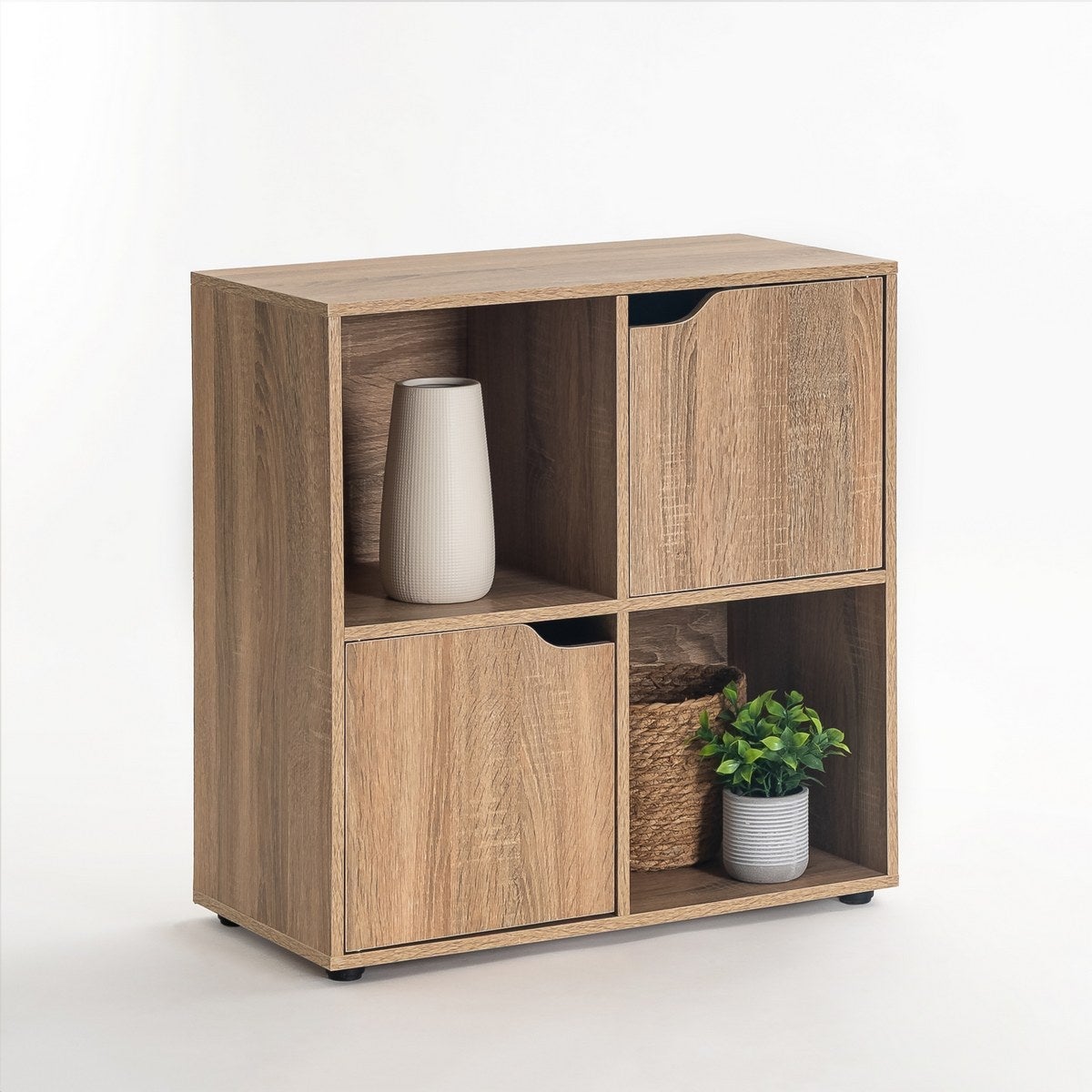 Estantería cuadrada natural