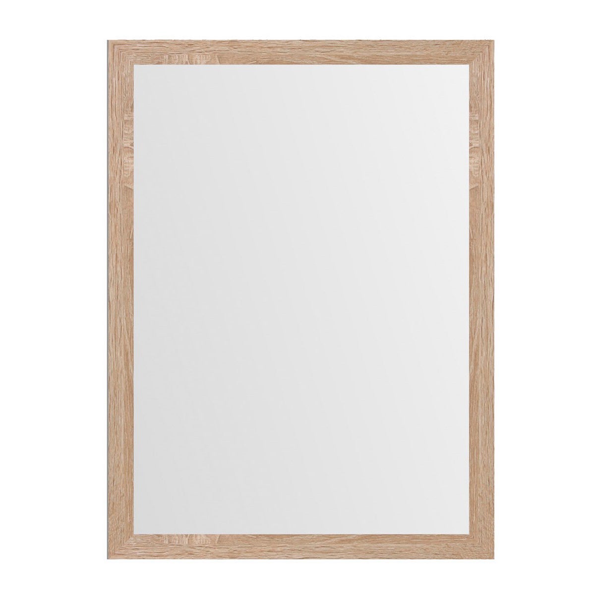 Espejo de pared natural de madera de 56x76 cm