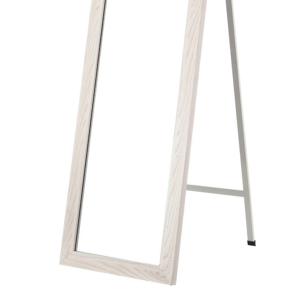Espejo de pie madera blanca de 157cm