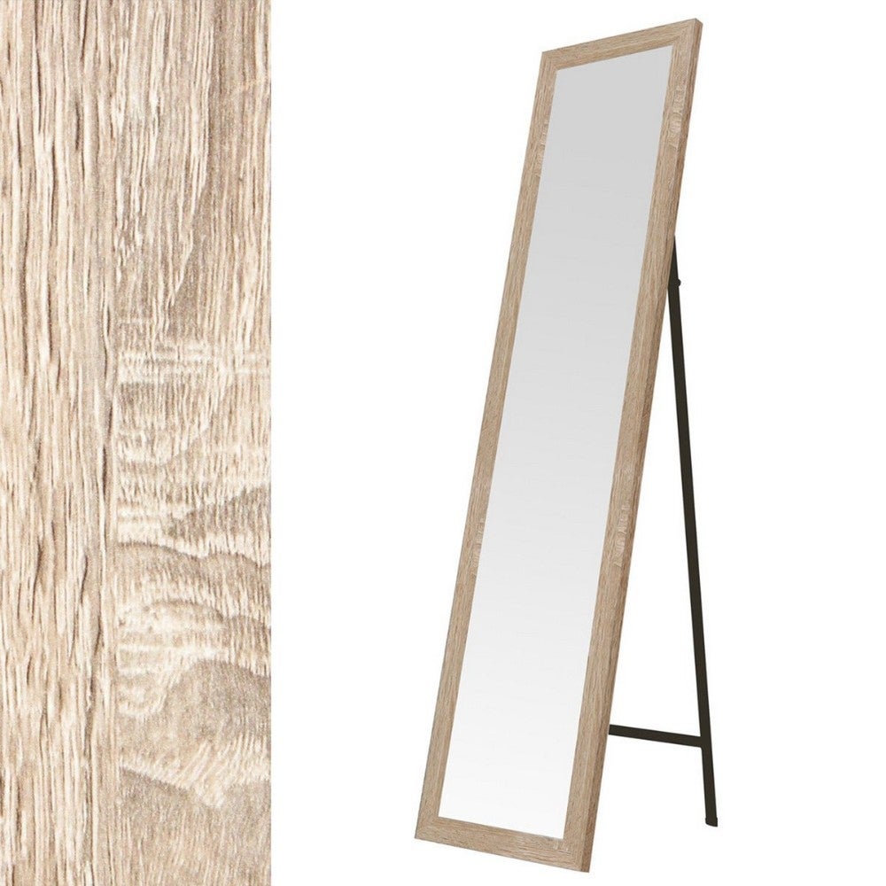 Espejo de pie madera natural de 157cm