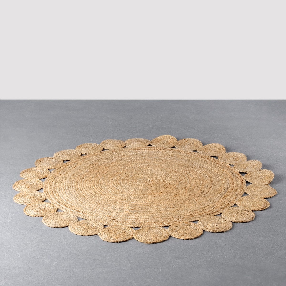 Alfombra de yute de 120 cm natural