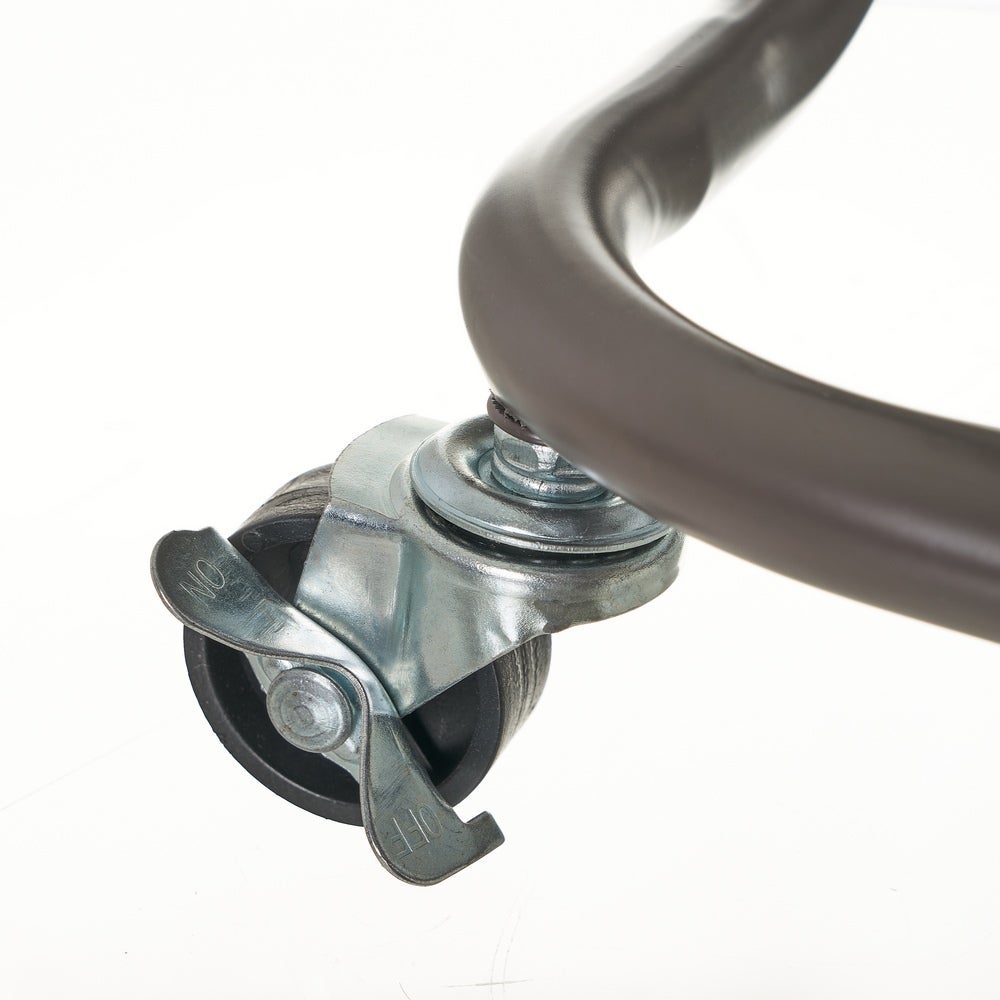 Carro multiusos gris de metal con ruedas