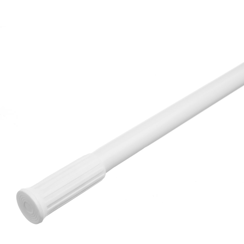 Barra de cortina extensible blanca