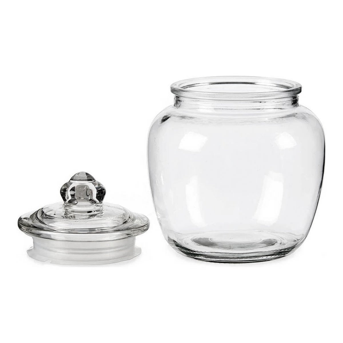 Set de 3 saleros y pimenteros de cristal