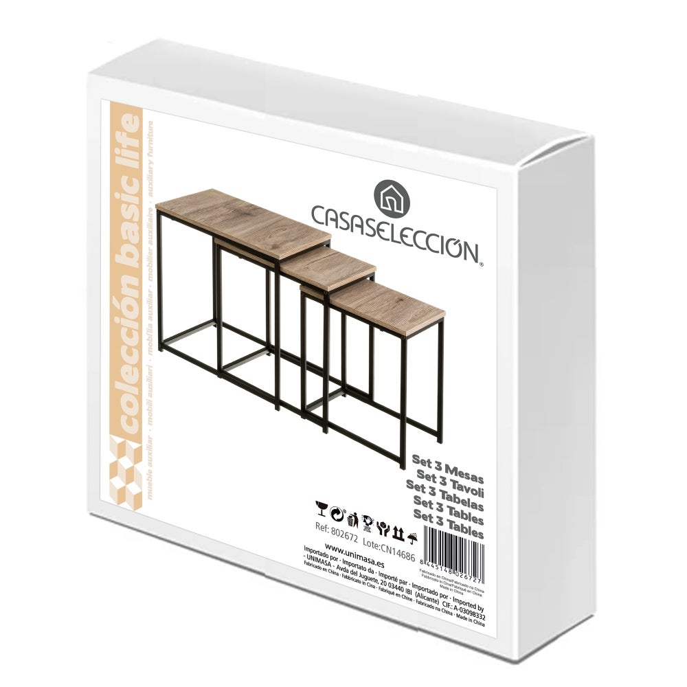 Set de 3 mesas de centro nido Urban