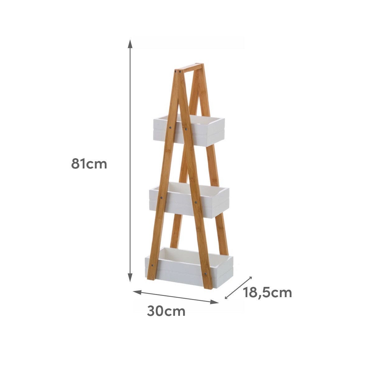 Cesta de 3 alturas blanca
