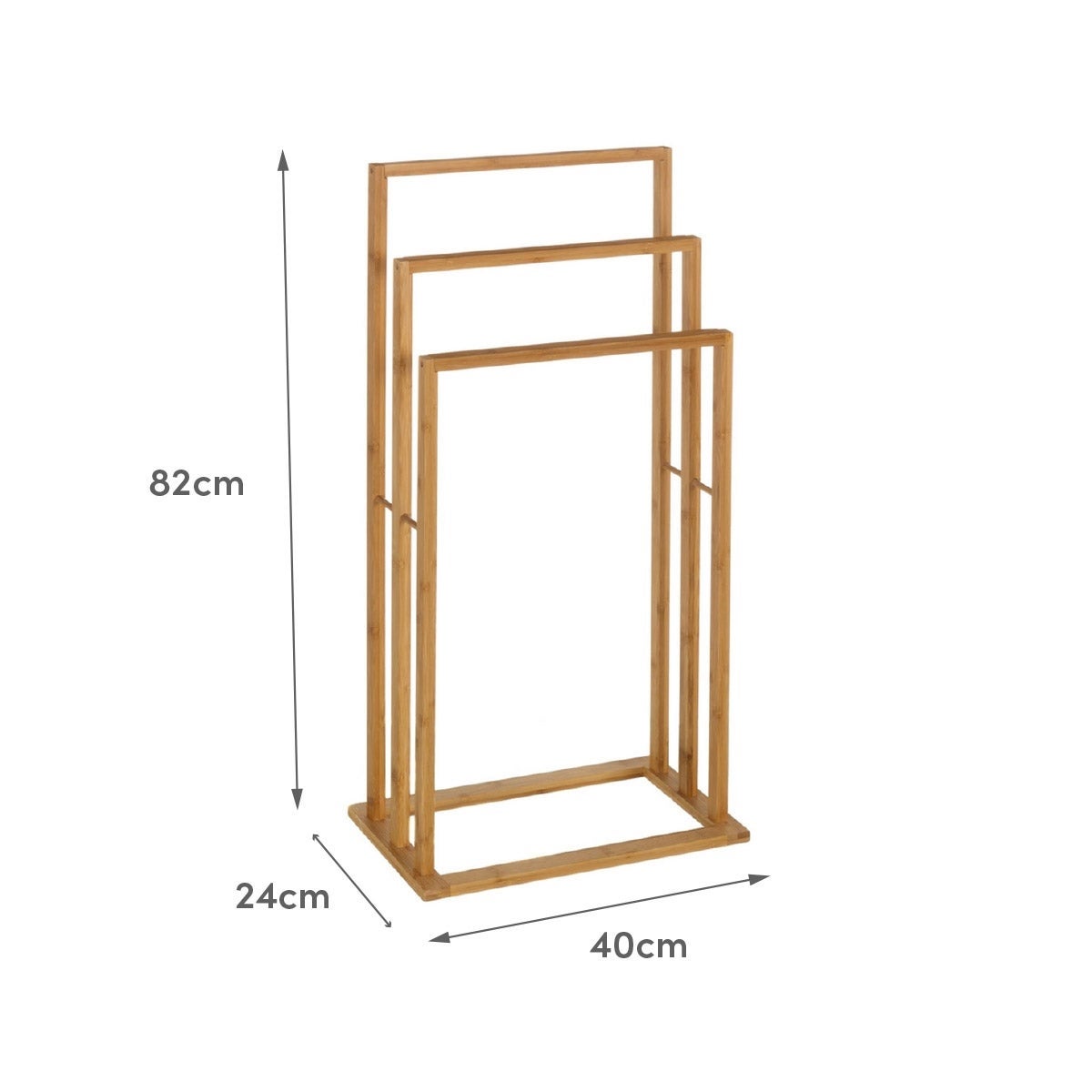 Toallero de bambú natural