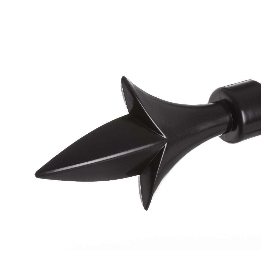 Barra cortina extensible negra de 122 a 211 cm