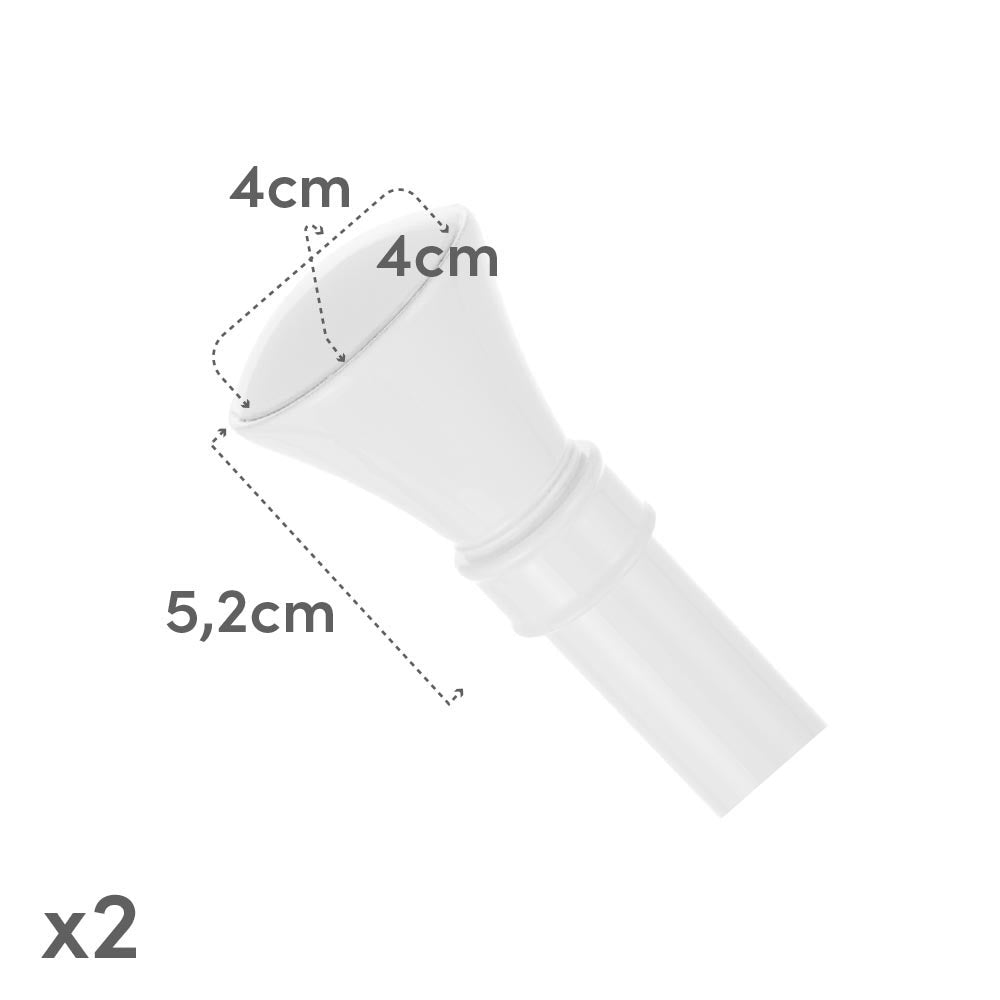 Barra cortina extensible blanca de 160 a 300 cm