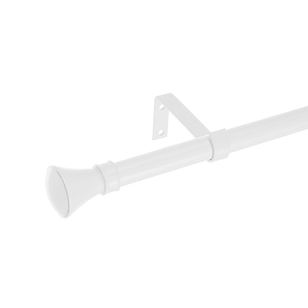 Barra cortina extensible blanca de 160 a 300 cm