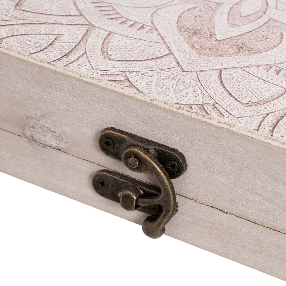 Tapa contador Mandala Beige de madera de 46x31 cm