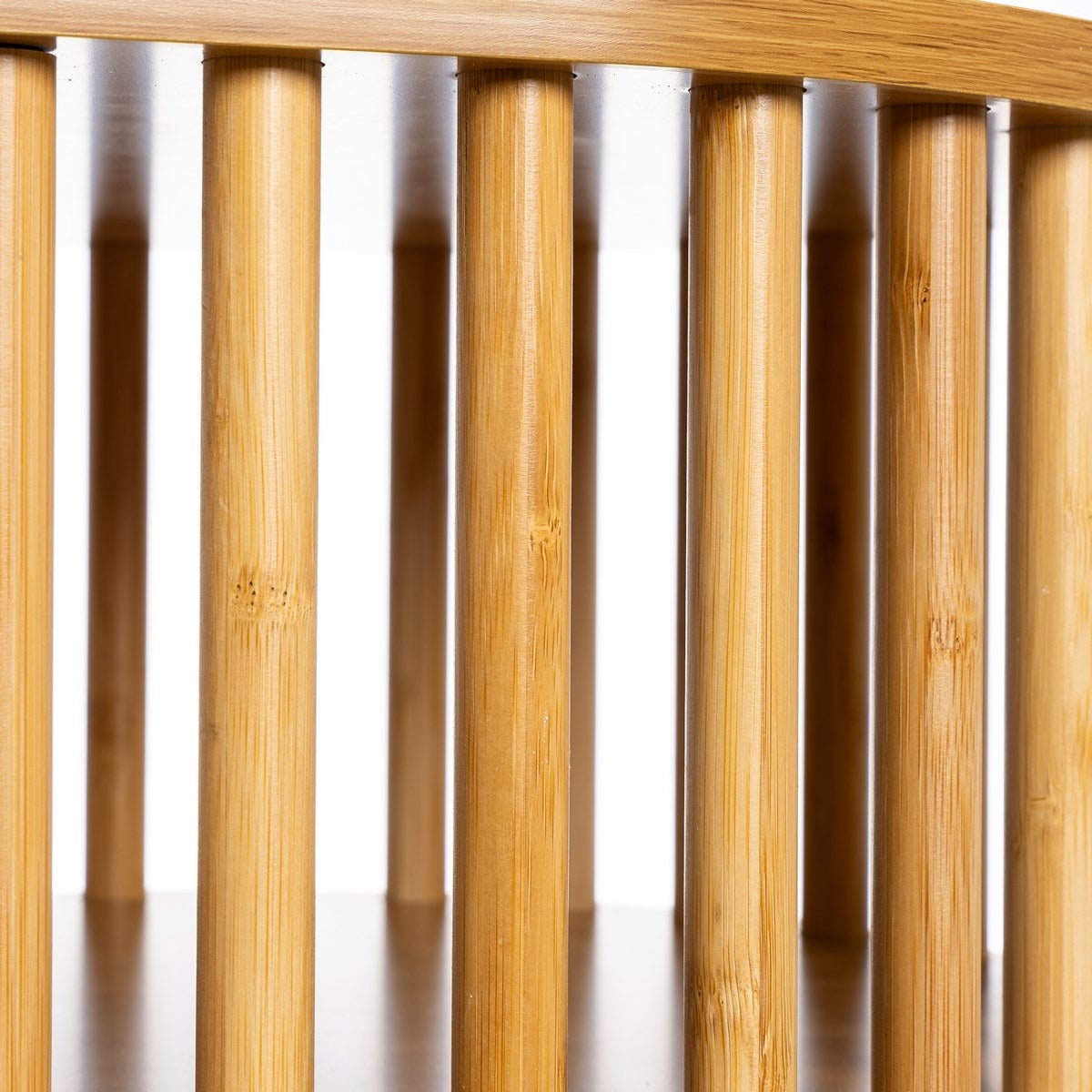 Mesa de centro de bambú natural ovalado