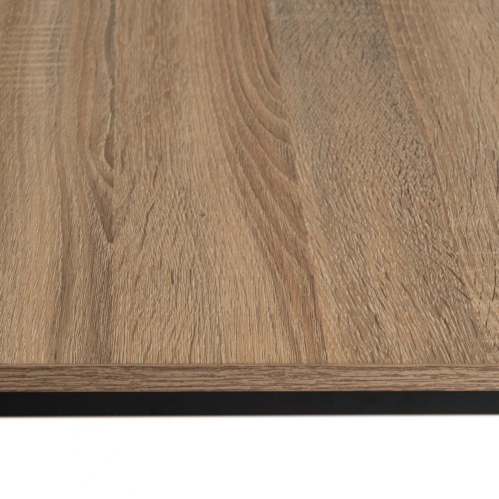 Mesa de centro de madera negro y natural