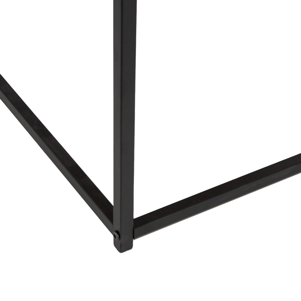 Mesa de centro de madera negro y natural