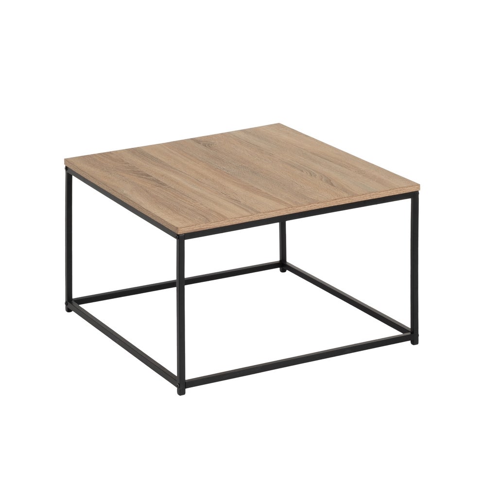 Mesa de centro de madera negro y natural