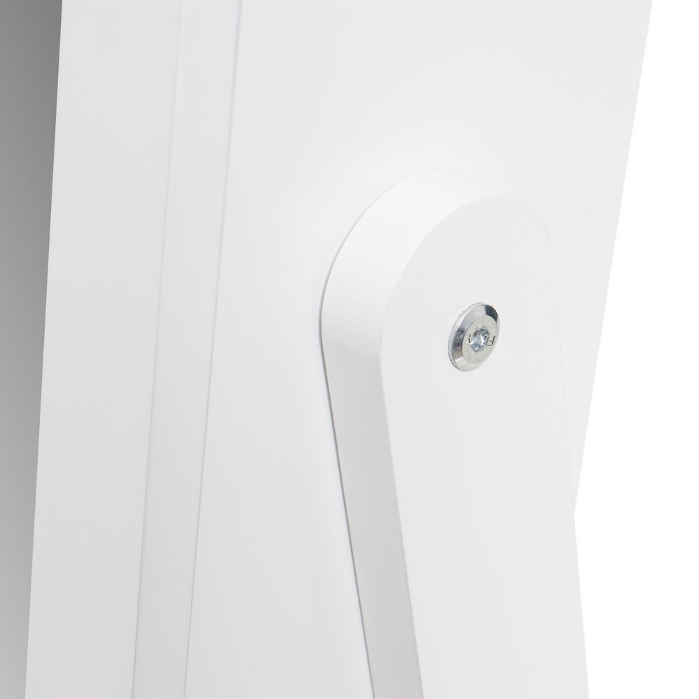 Joyero blanco de madera con espejo