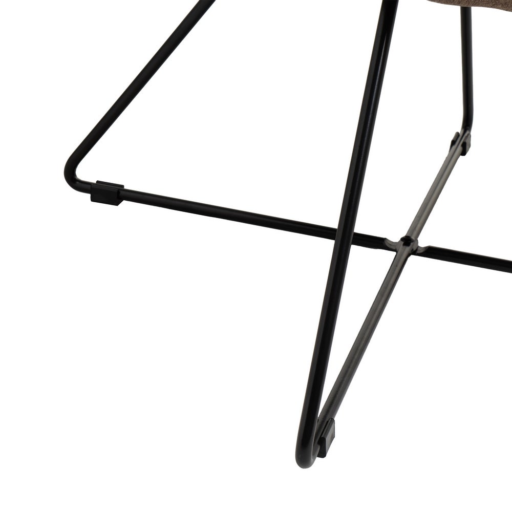 Sillón circular marrón