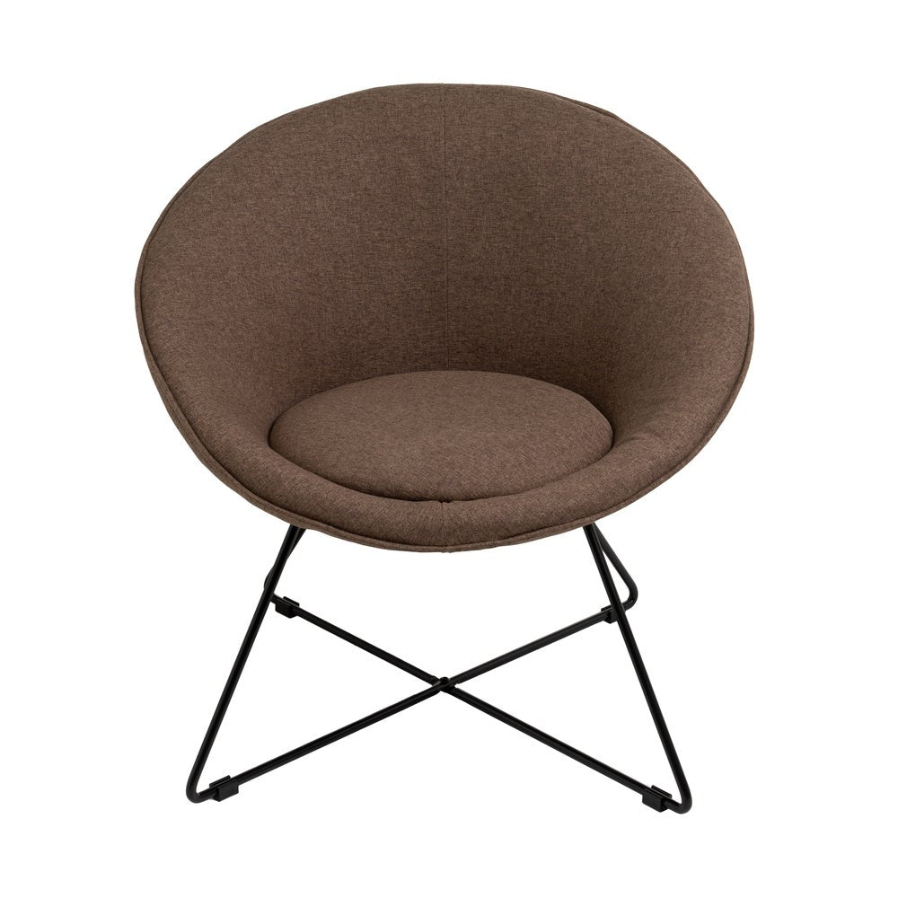 Sillón circular marrón