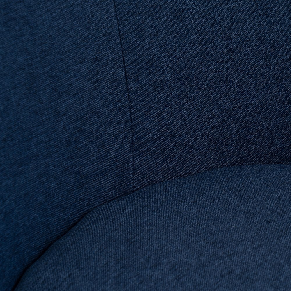 Sillón circular azul marino