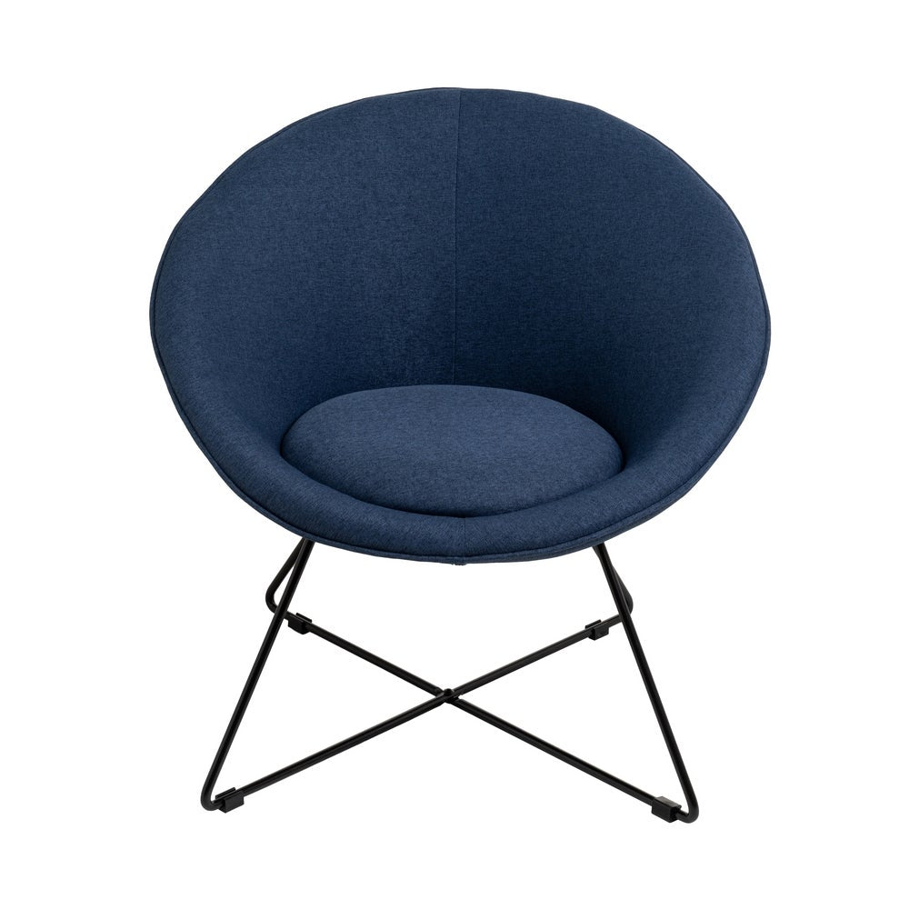 Sillón circular azul marino