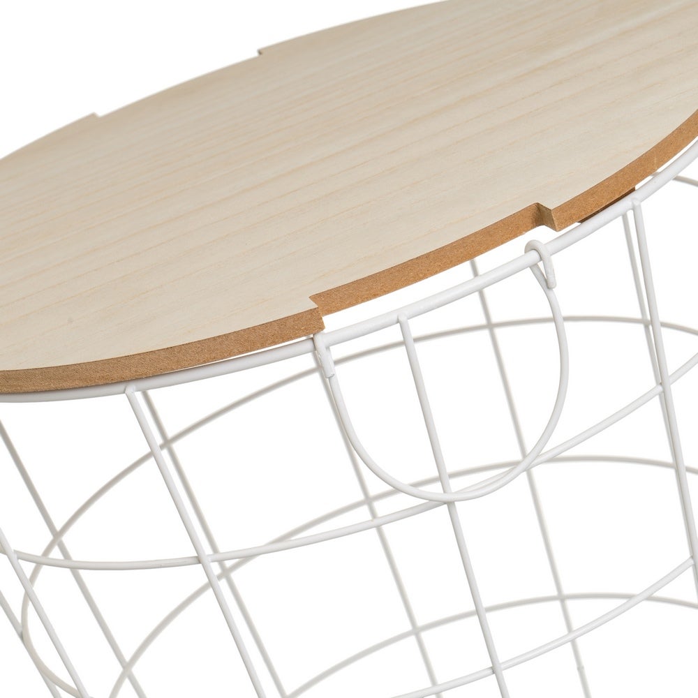 Set de 3 mesas nido blancas