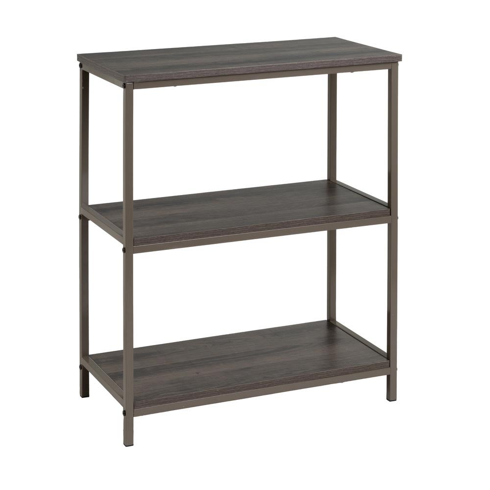 Estantería gris con 3 baldas