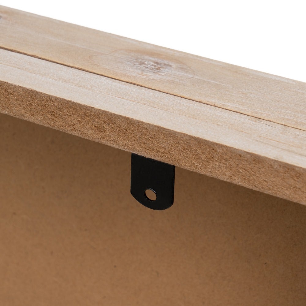 Tapa contador Hojas Beige de madera