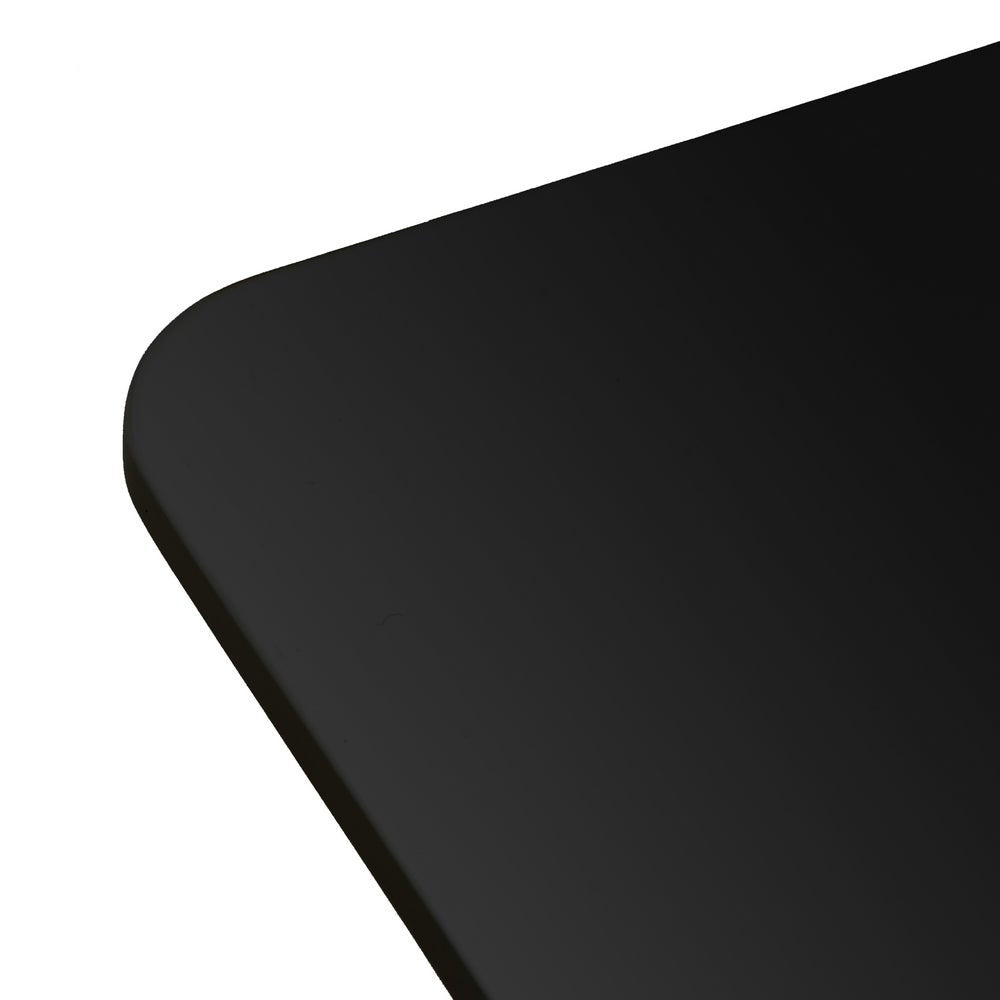 Mesa de cocina negra de 120cm