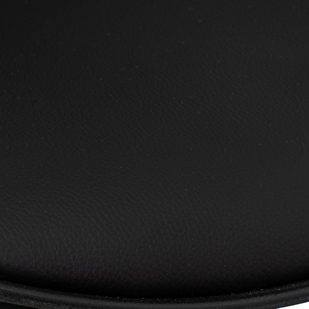 Taburete giratorio con respaldo negro de 104 cm