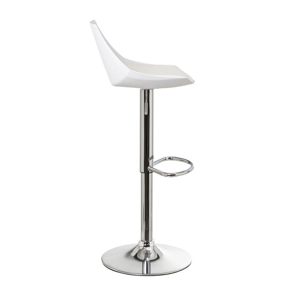 Taburete alto giratorio ajustable en altura con pie de metal