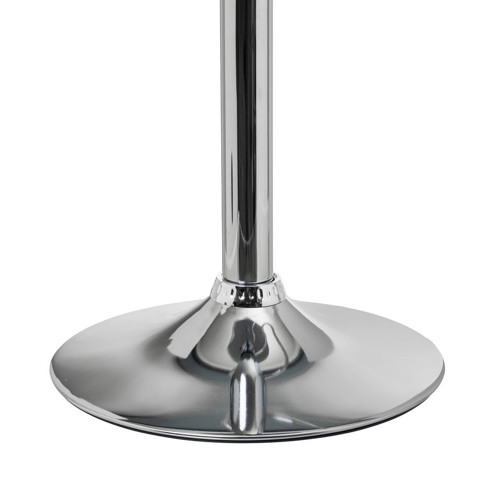 Taburete giratorio con respaldo blanco de 104 cm