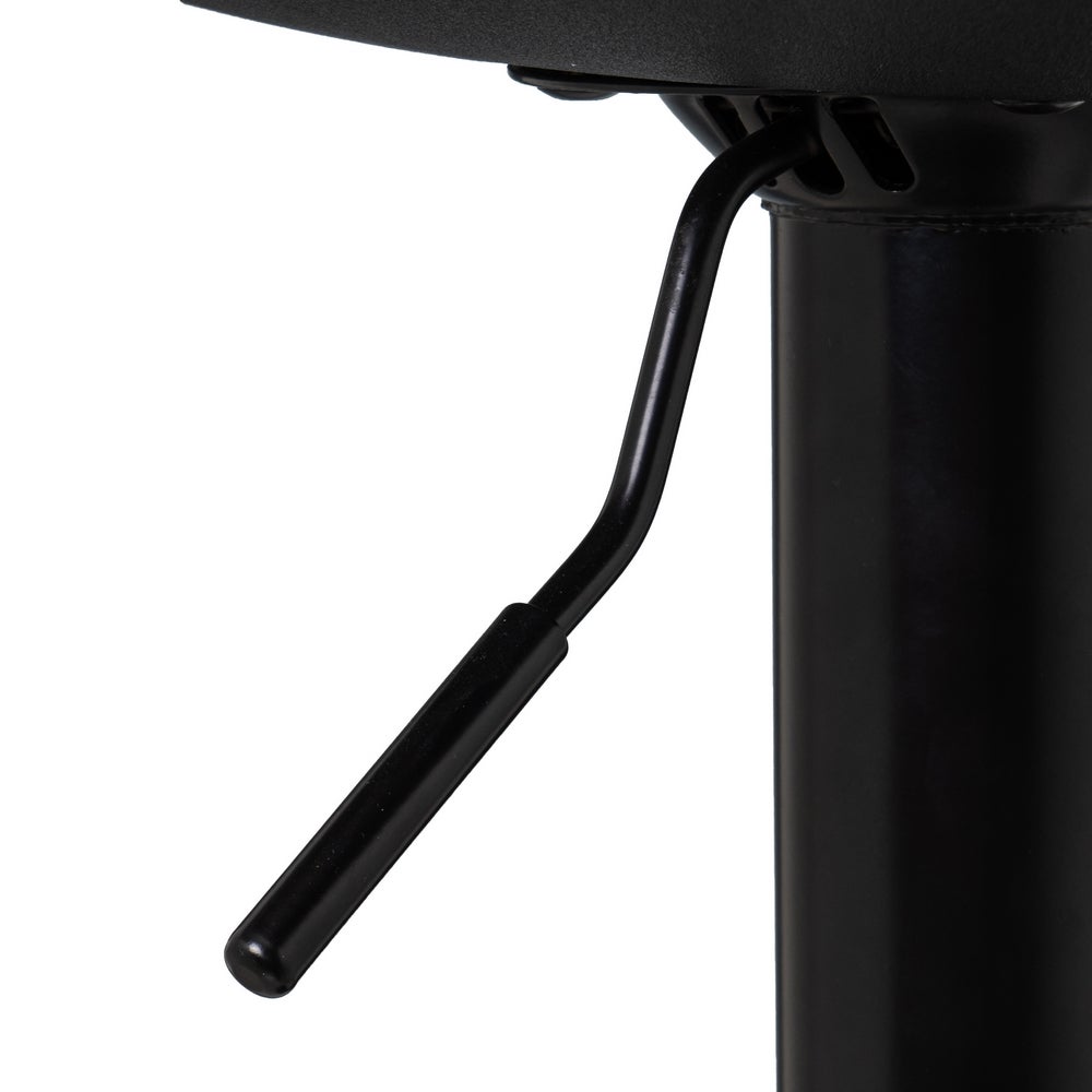 Taburete giratorio con respaldo negro de 104 cm