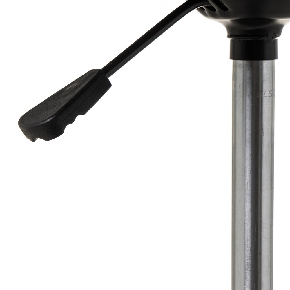 Silla de escritorio con ruedas gris de polipiel