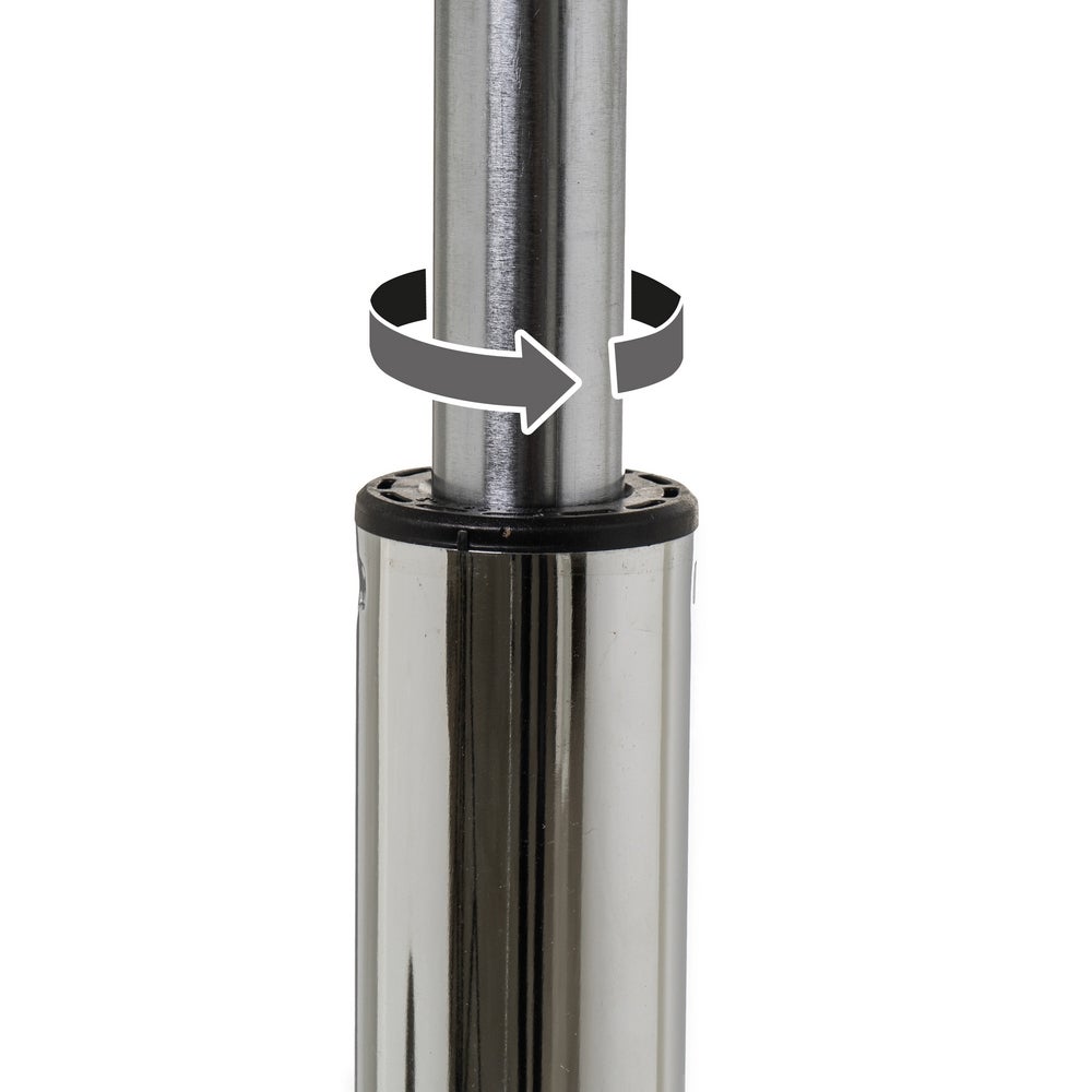 Silla de escritorio con ruedas gris de polipiel