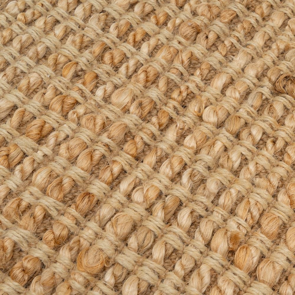 Alfombra pasillera de yute natural de 140x70 cm