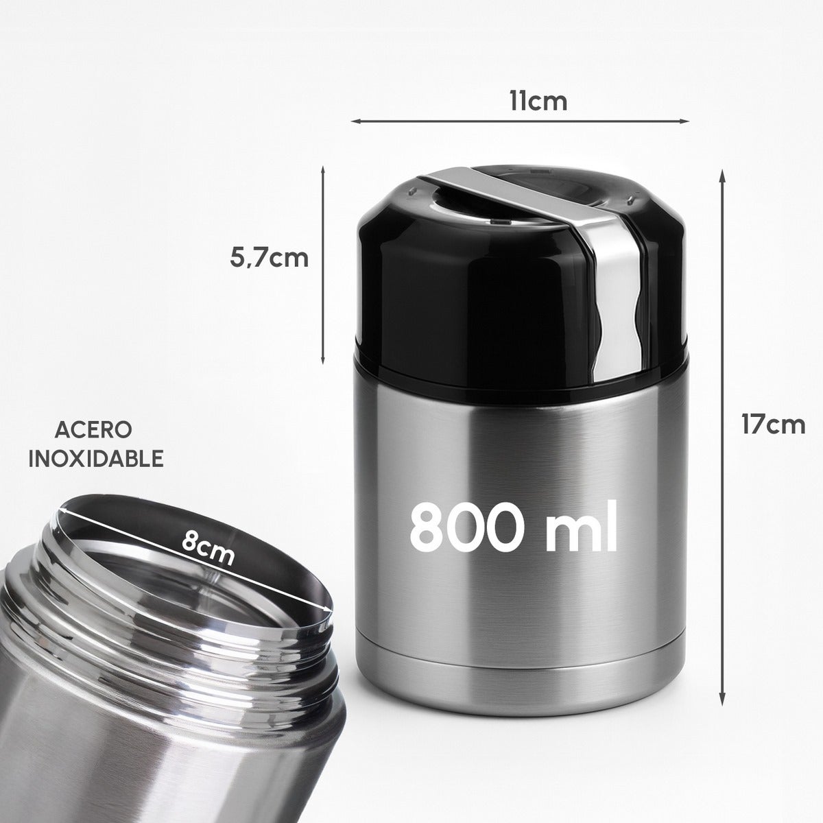 Termo de acero inoxidable de 800ml