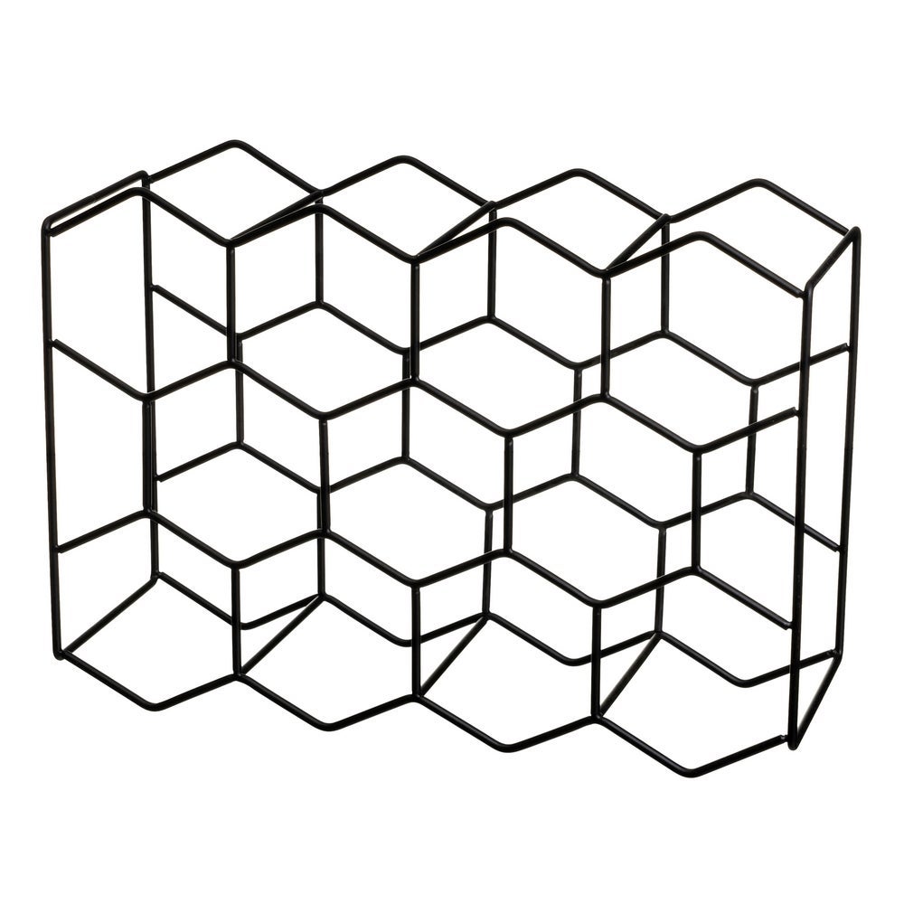 Botellero negro para 11 botellas