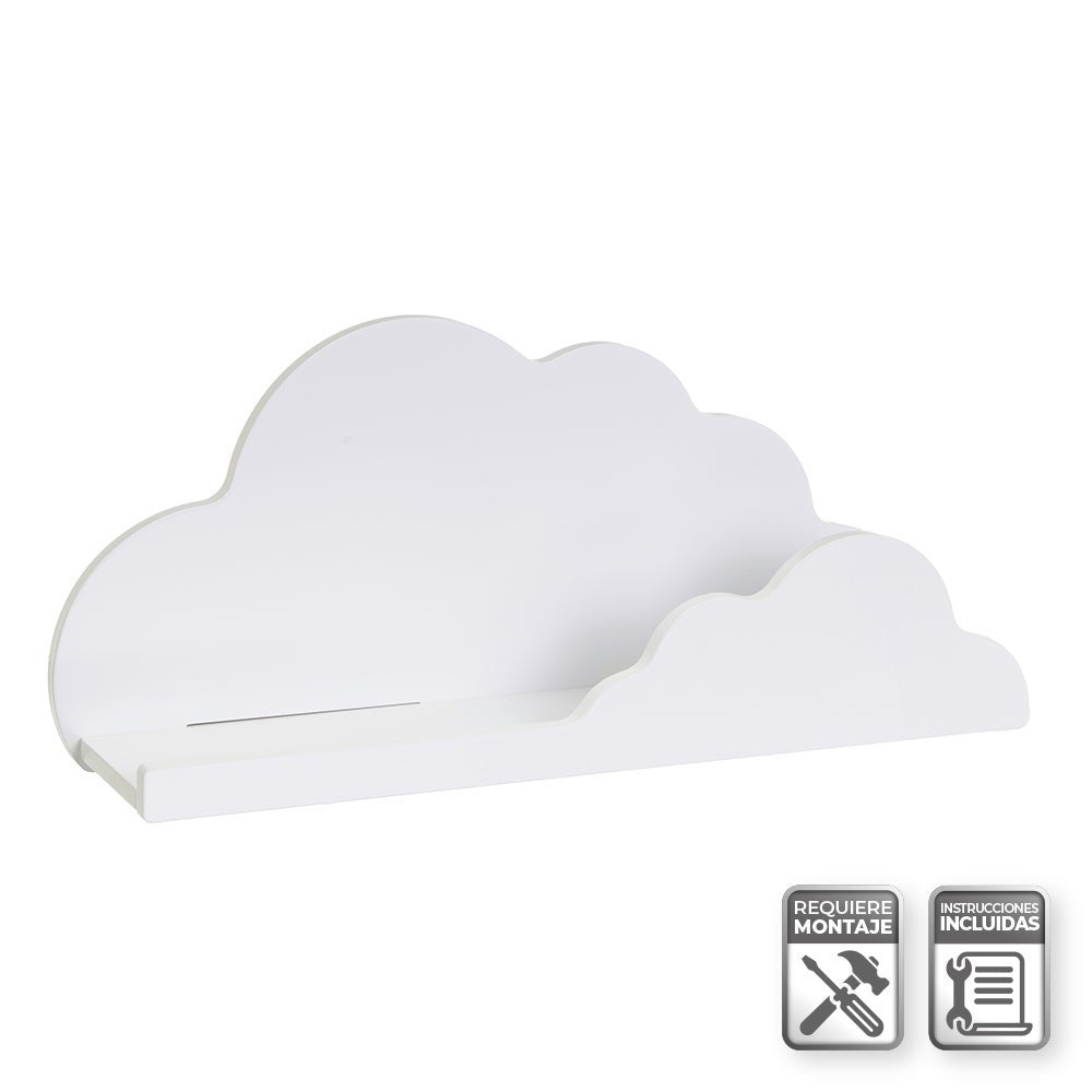 Estante de pared nube blanco