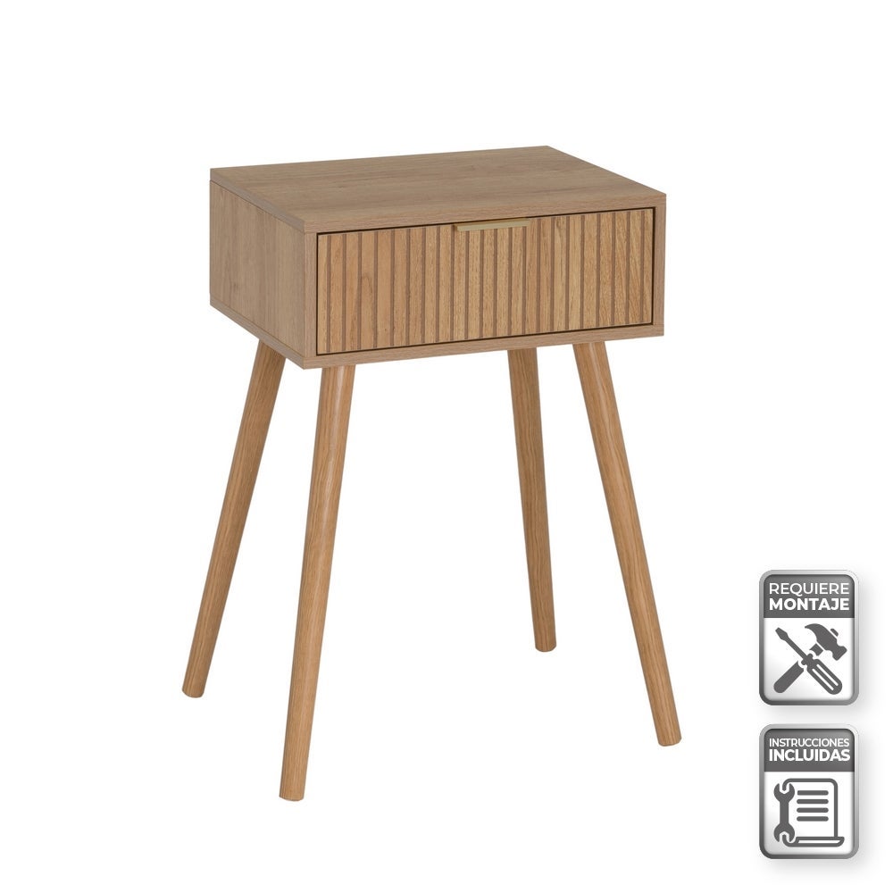 Mesita de noche con cajón