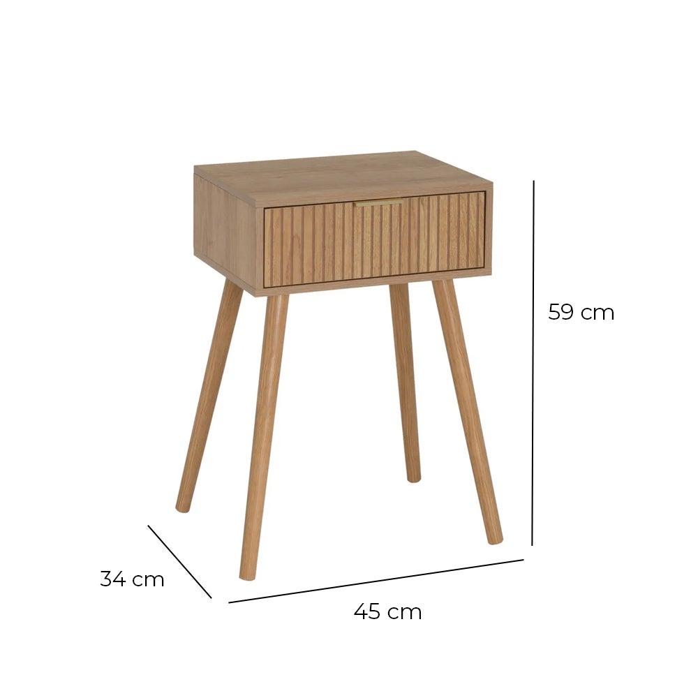 Mesita de noche con cajón