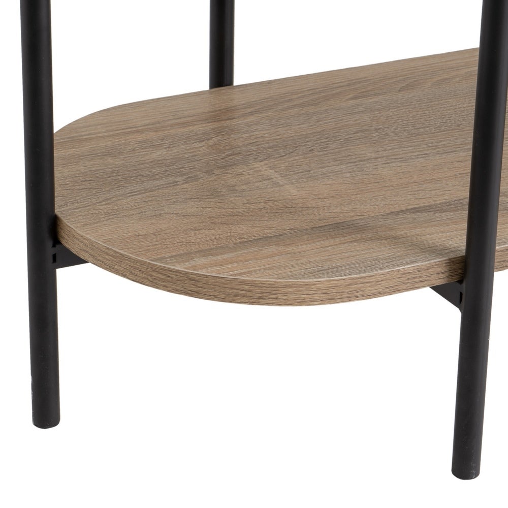 Estantería negra con 3 baldas