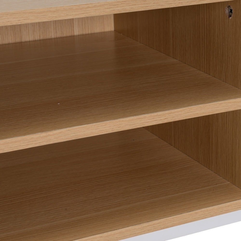 Mueble TV de madera con 2 puertas