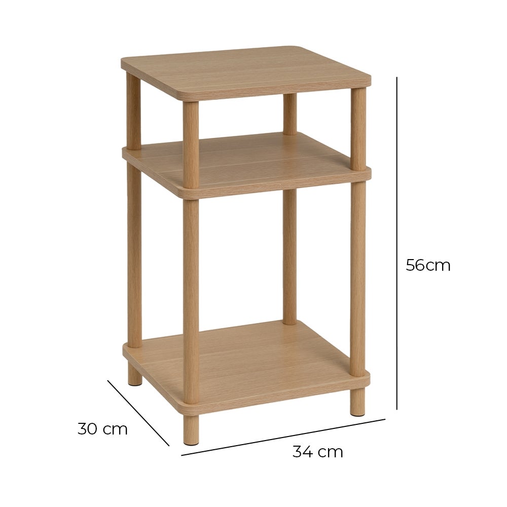 Mesa auxiliar de madera