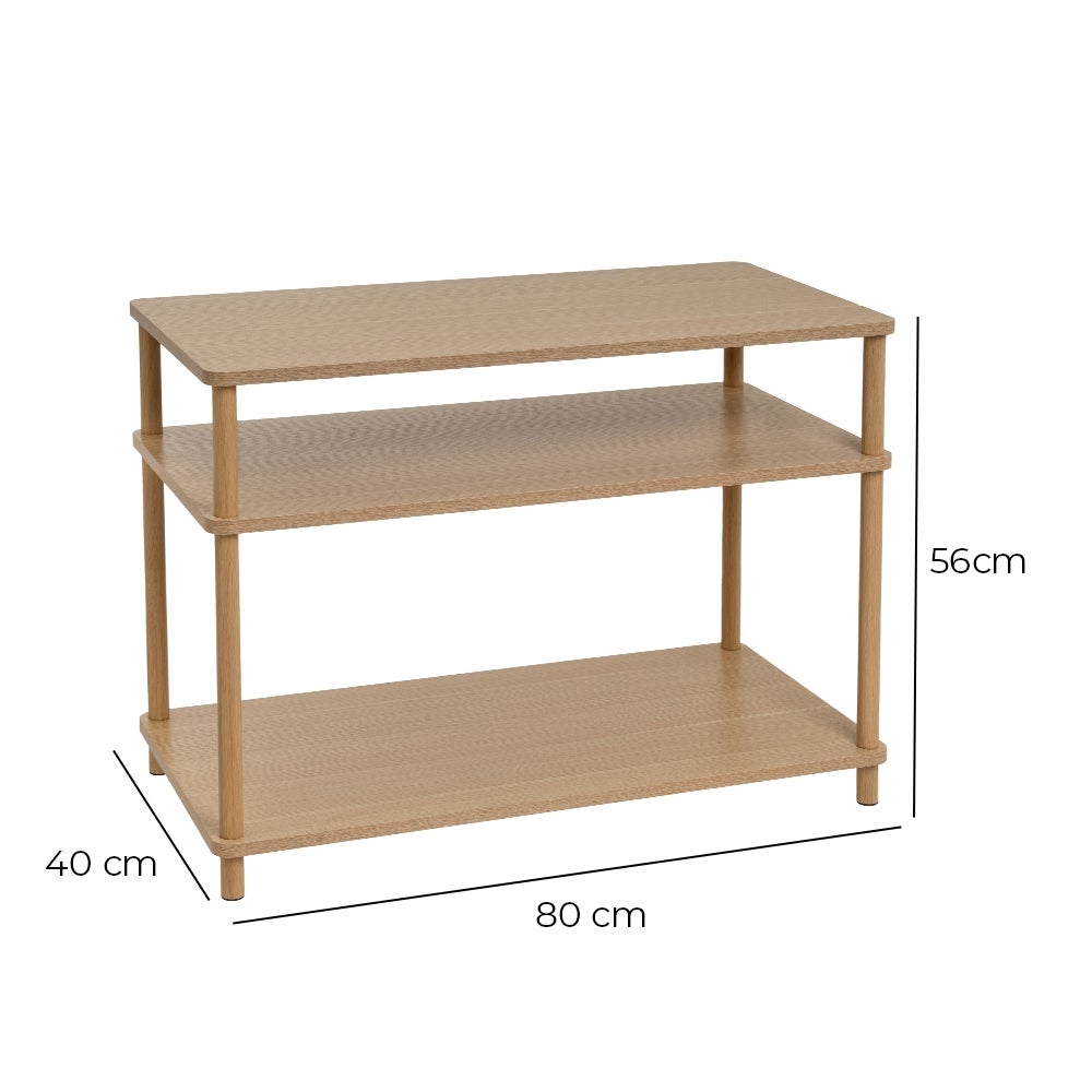 Mesa de centro de madera natural